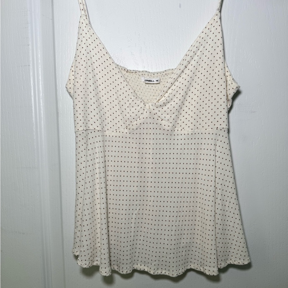 O’Neill Cream Polka Dot Cami